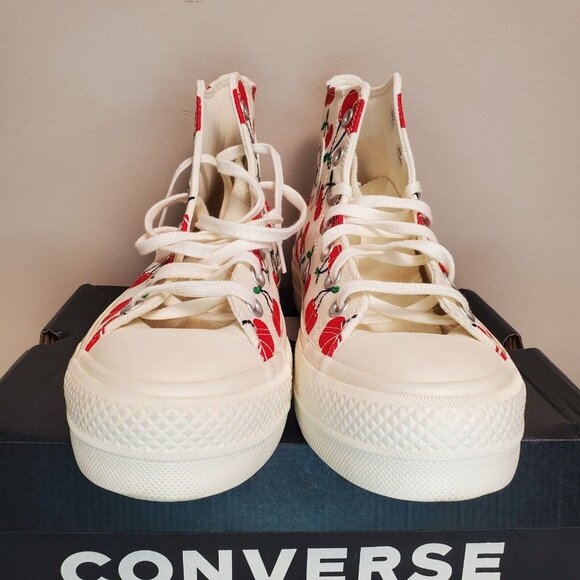Converse Women's Cherry Print Sneakers - Picture 4 of 14